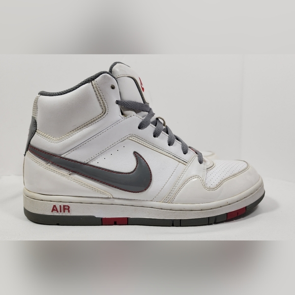 NIKE AIR LUNAR FORCE 1 MENS BASKETBALL SHOES SIZE 10.5 WHITE / RED - Picture 7 of 13